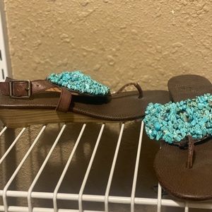 Turquoise Detail Sandals